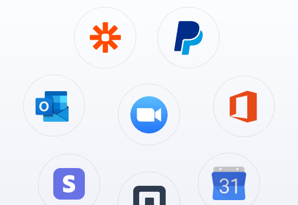 Various apps that integrate with Appointy's event booking software