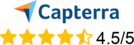 4.5 star review rating for Appointy by Capterra