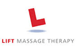 Lift Massage therapy business logo